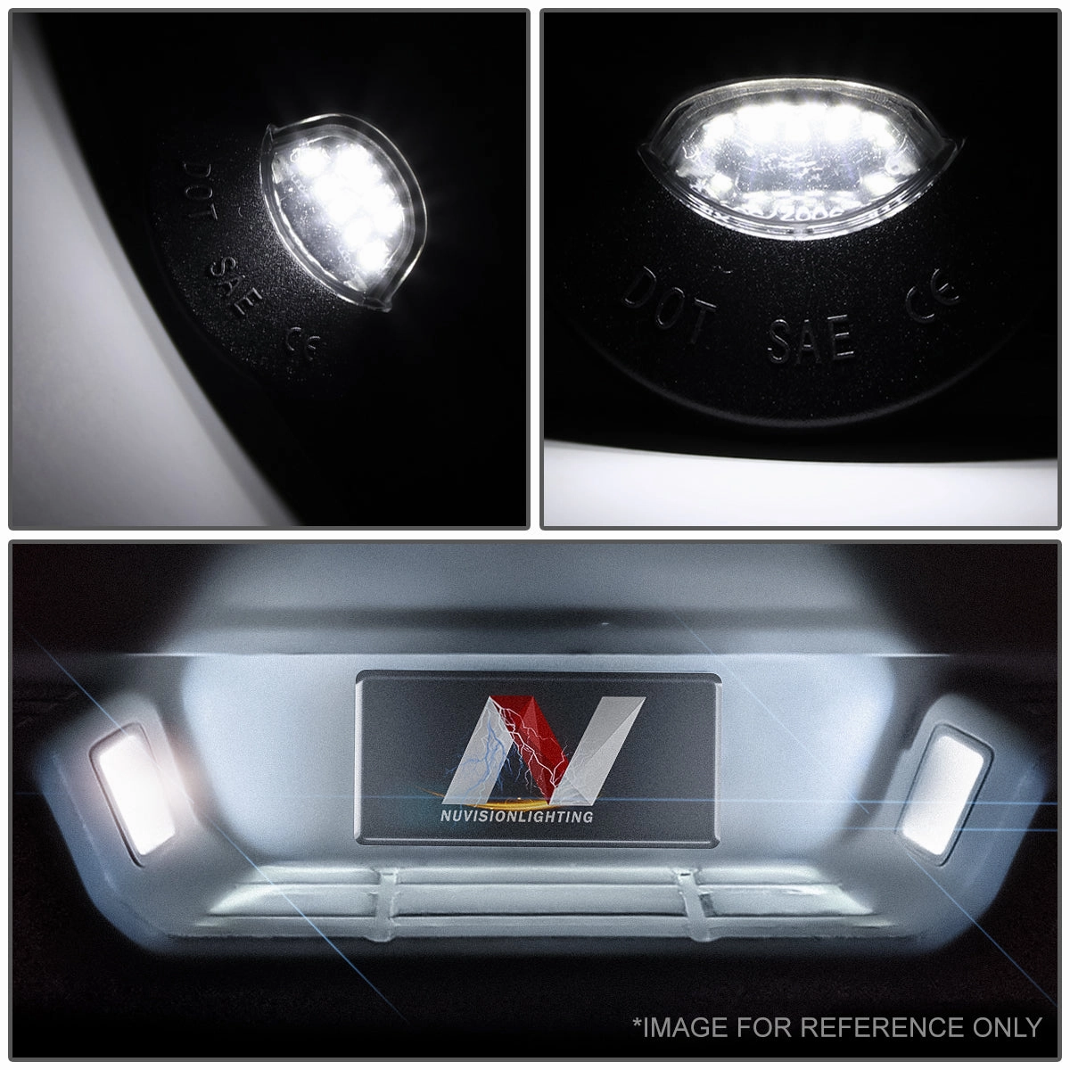 01-14 Chevy Silverado GMC Sierra Cadillac Escalade LED License Plate Lights