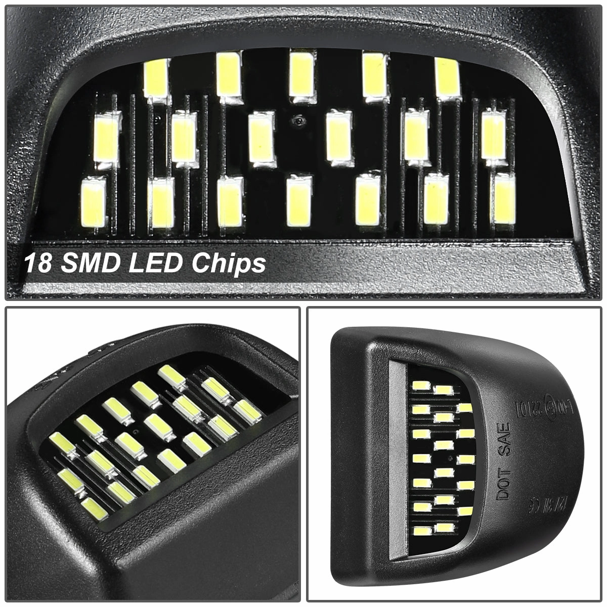 01-14 Chevy Silverado GMC Sierra Cadillac Escalade LED License Plate Lights