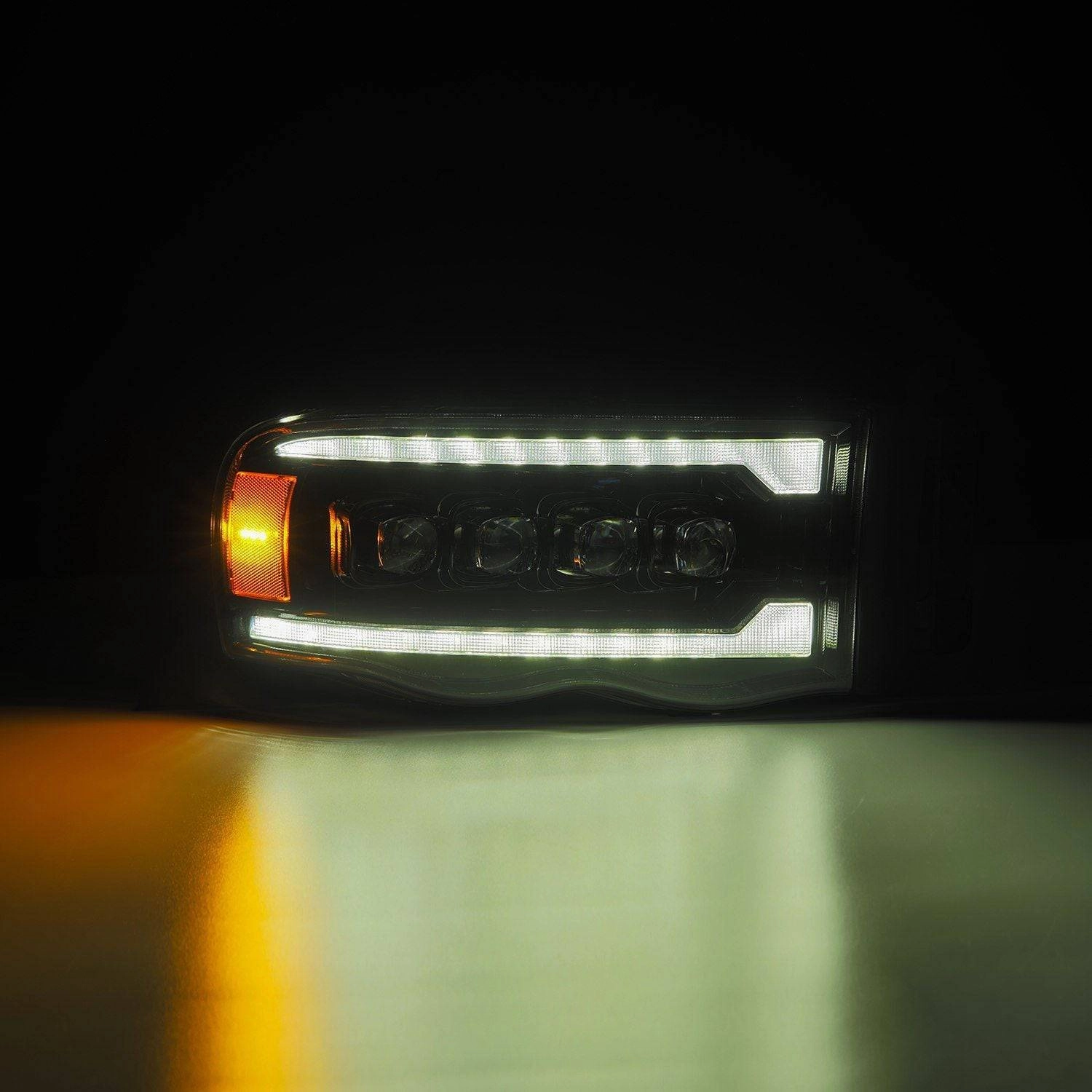 02-05 Dodge Ram NOVA-Series LED Projector Headlights Alpha-Black