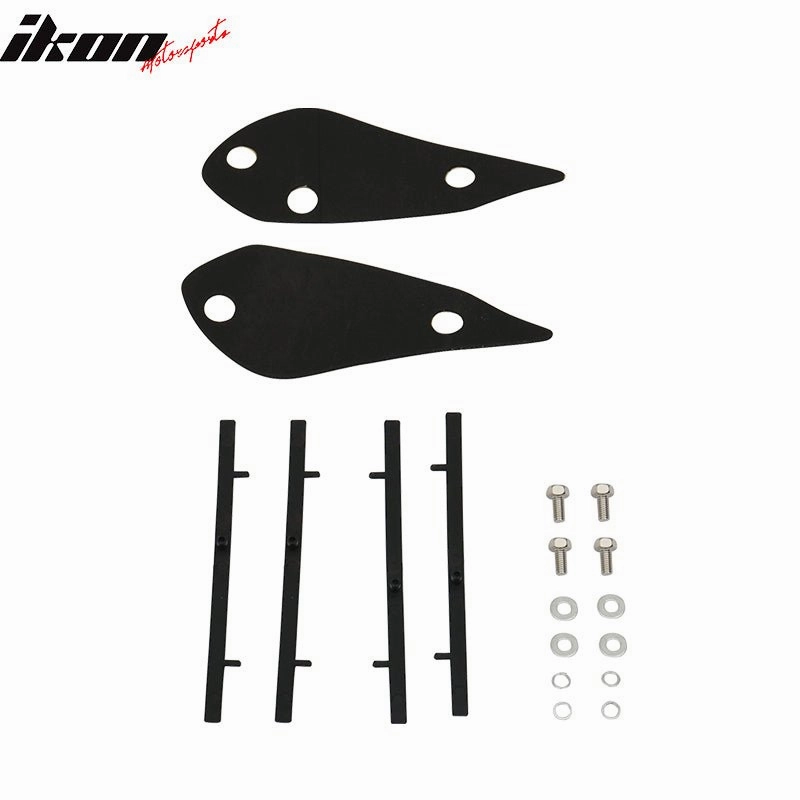 03-08 Toyota Corolla OE Style Matte Black Rear Spoiler Wing LED Brake