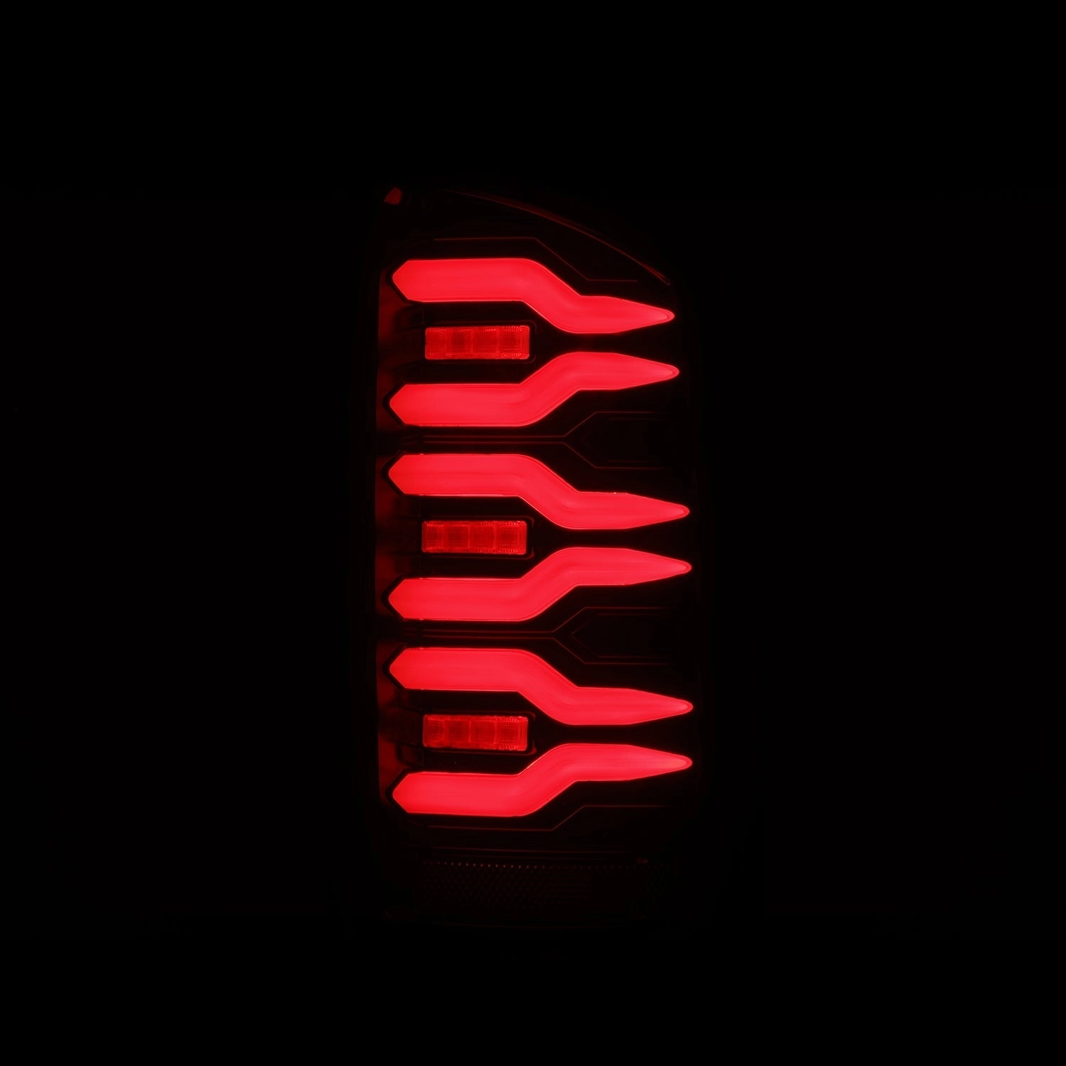 07-08 Dodge Ram 1500/07-09 Dodge Ram 2500/3500 Truck LUXX-Series LED Tail Lights Black Red