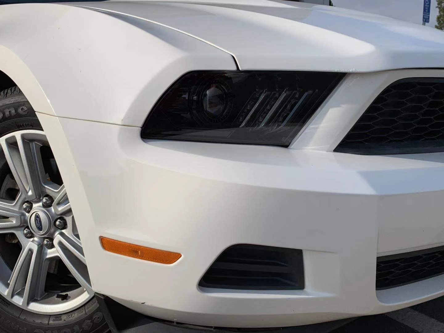 10-12 Ford Mustang LUXX-Series LED Projector Headlights Alpha-Black