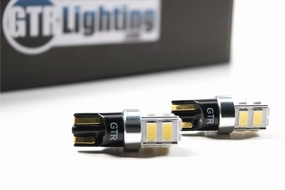 10-Chip Canbus LED Bulbs <br> T10/194,Universal,Red