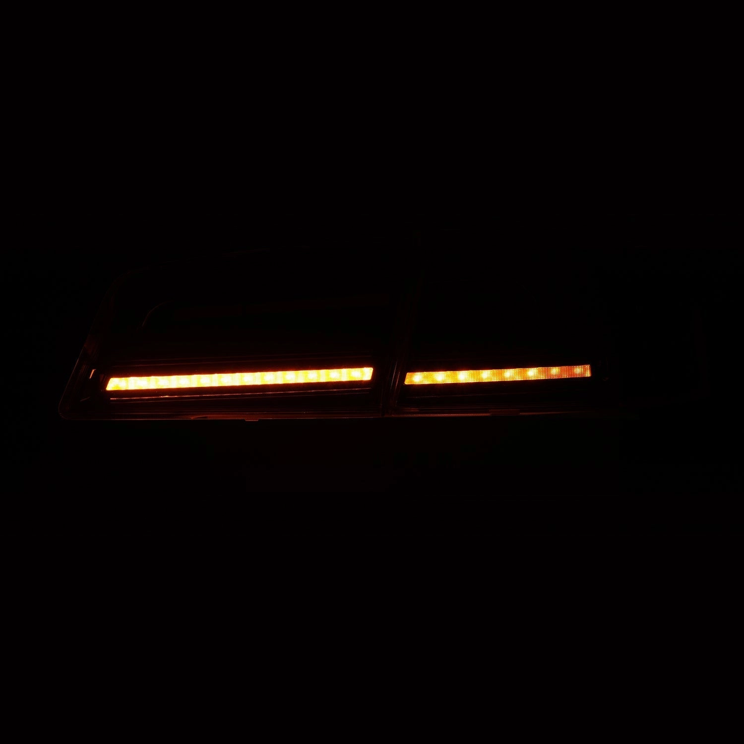 12-21 Tesla Model S LUXX-Series LED Tail Lights Alpha-Black (With Black Trunk Center Piece Replacement)