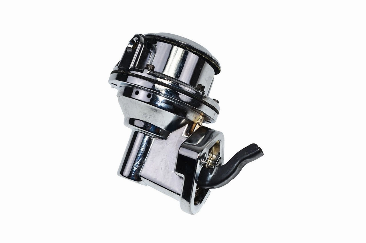 12-834 Small Block Two Valve Mechanical Fuel Pump for Chevy GMC 262 265 267 283 302 305 307 327 350 383 400 High Volume Chrome