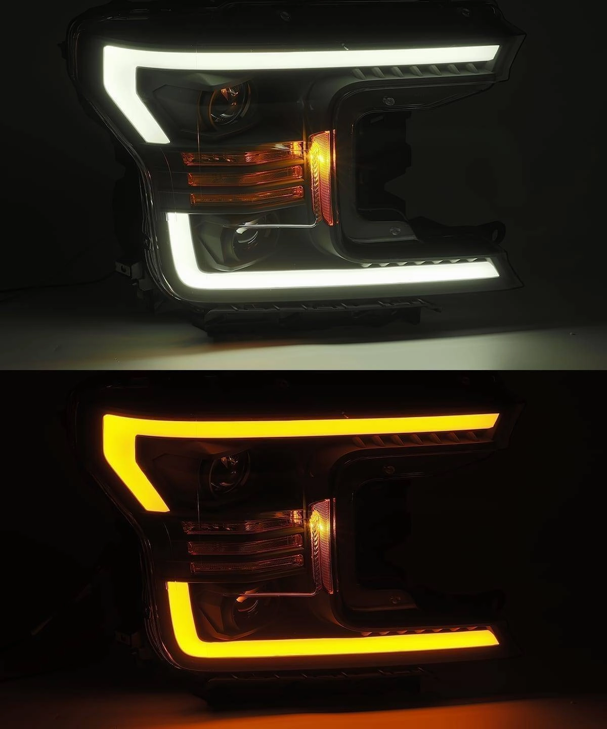 18-20 Ford F150 LUXX-Series LED Projector Headlights Chrome