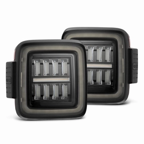 18-24 Jeep Wrangler JL NOVA-Series Prismatic LED Tail Lights Alpha-Black