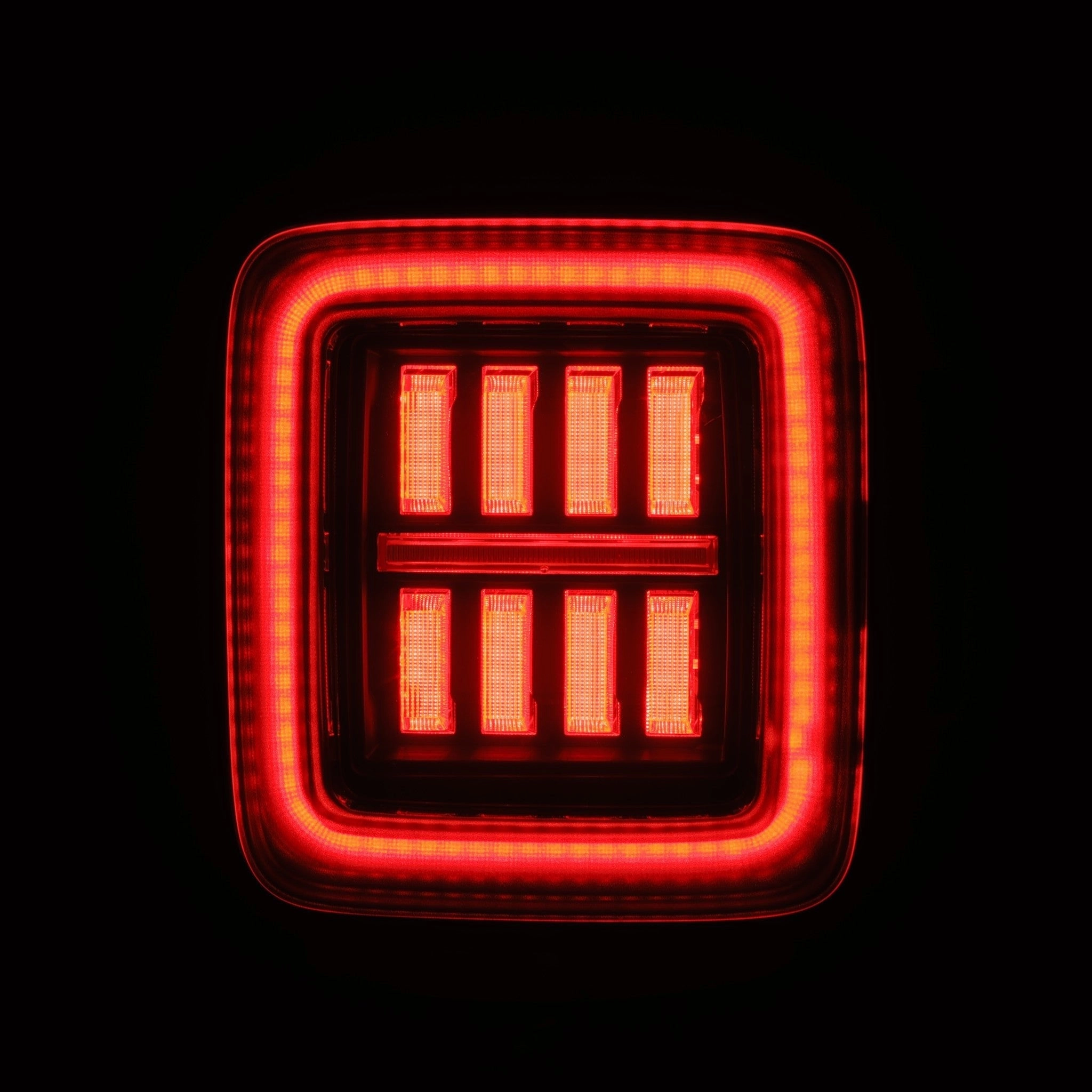 18-24 Jeep Wrangler JL NOVA-Series Prismatic LED Tail Lights Black-Red