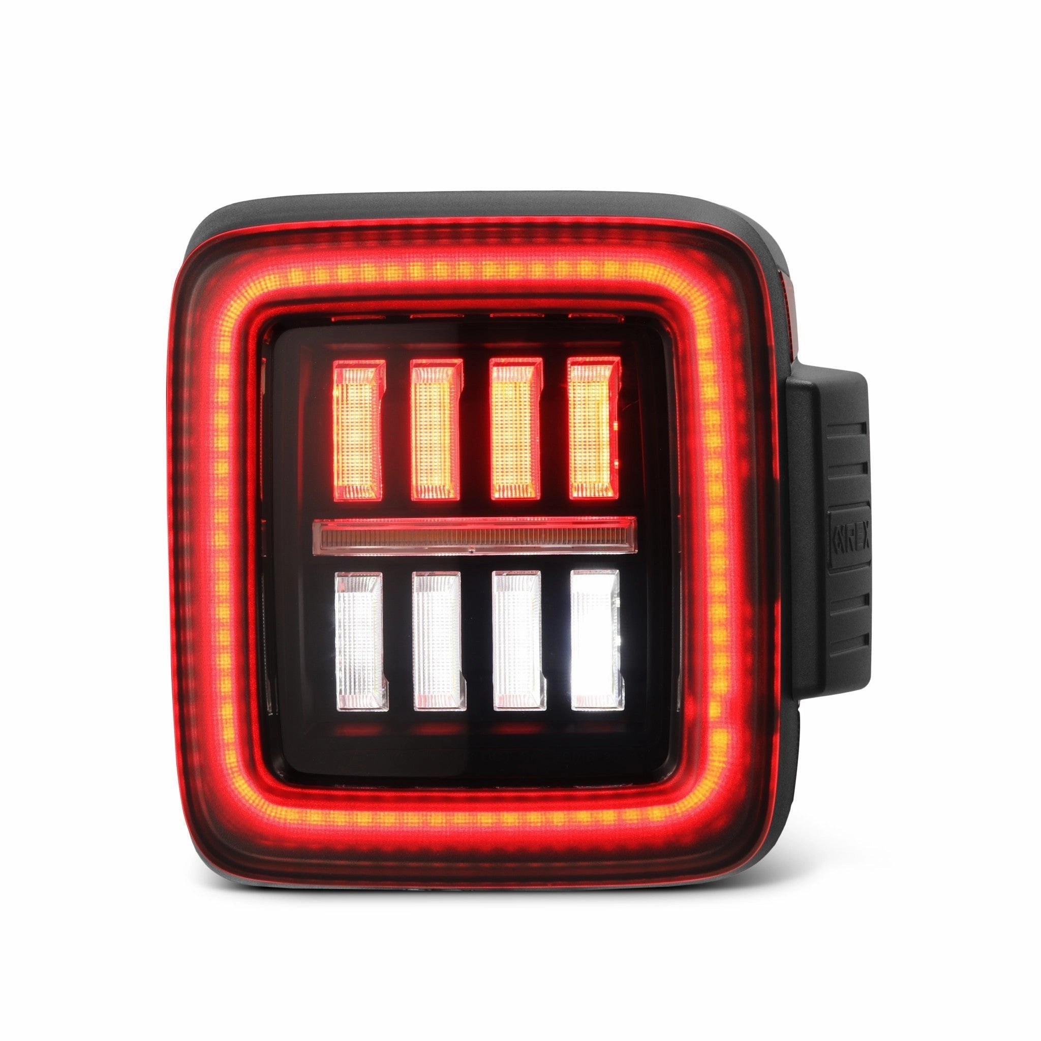 18-24 Jeep Wrangler JL NOVA-Series Prismatic LED Tail Lights Black-Red