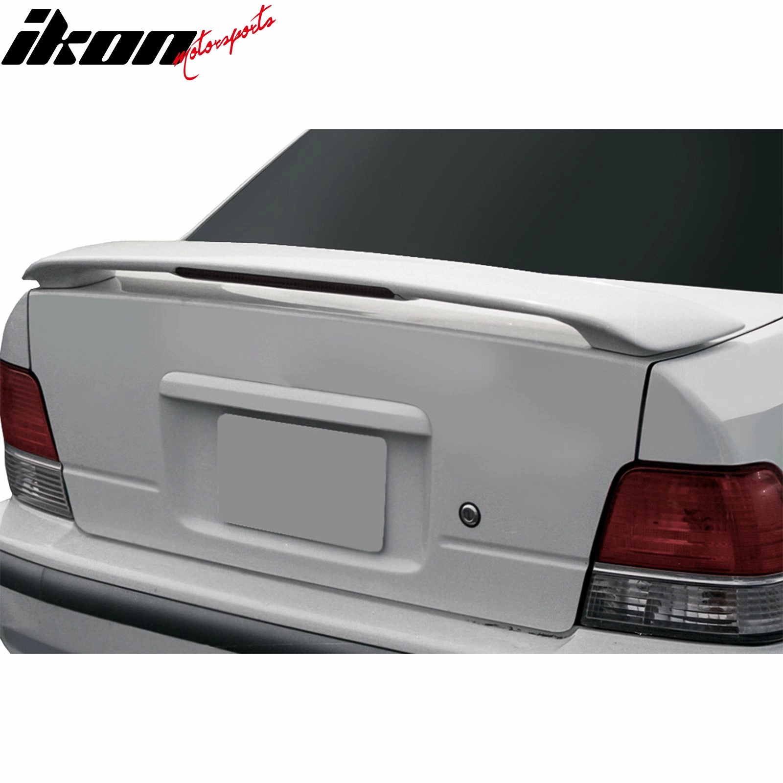 1995-1999 Toyota Tercel OE Style Gray Primer Trunk Spoiler W/LED FRP