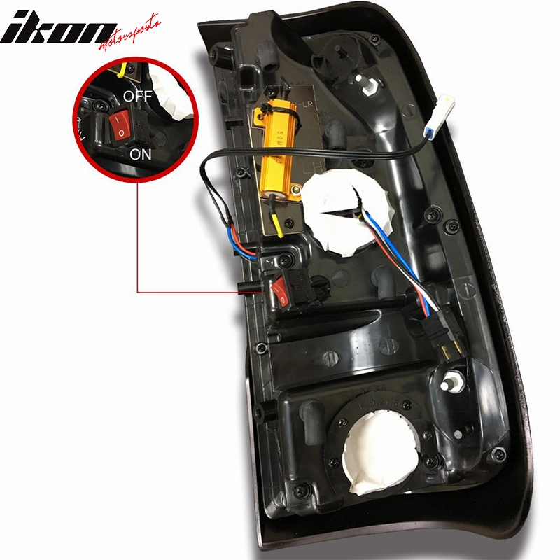 1999-2016 Ford F250 F350 F450 F550 Clear Lens Red Housing Tail Light