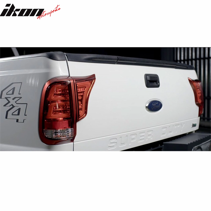 1999-2016 Ford F250 F350 F450 F550 Red Lens Housing Tail Light