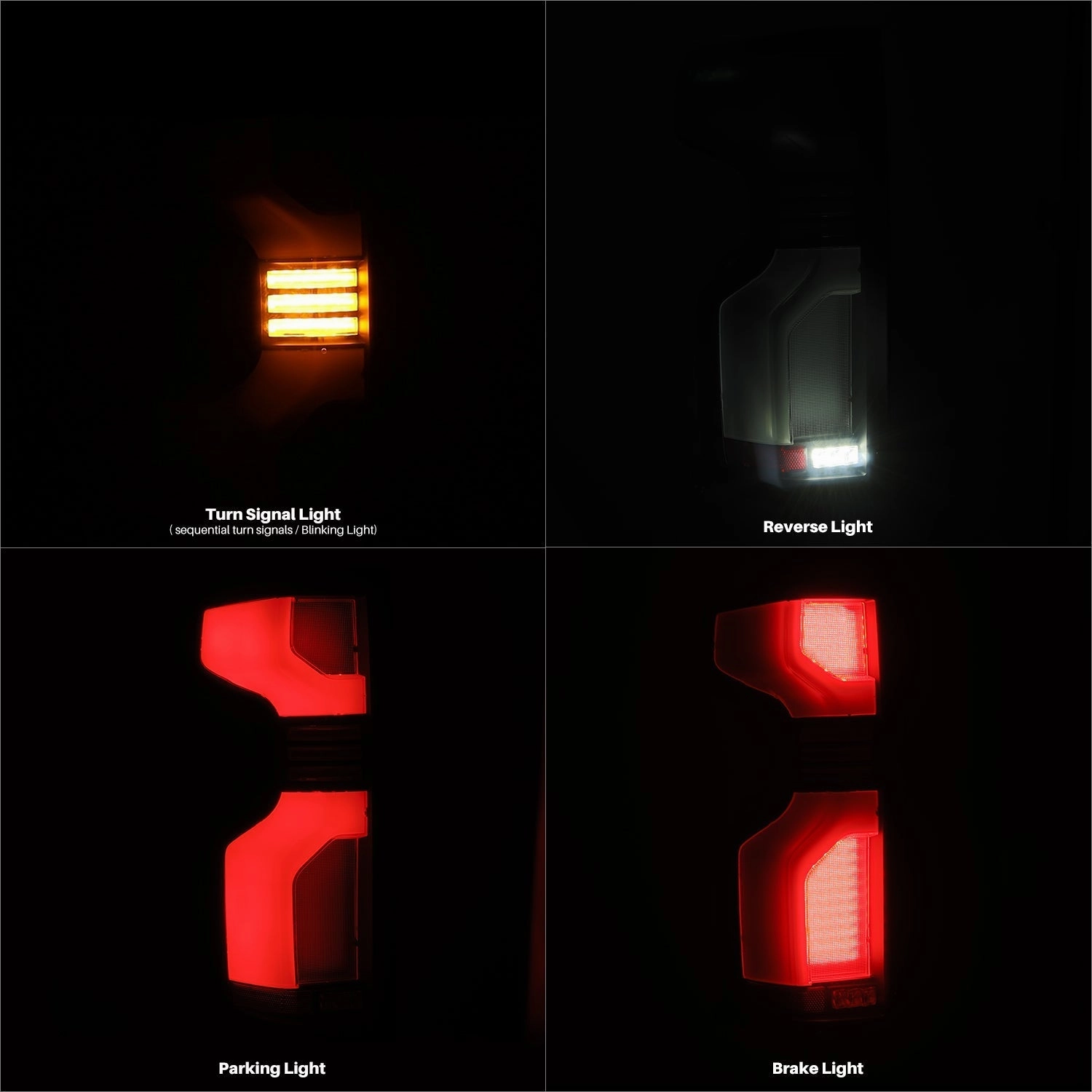 19-24 Chevrolet Silverado 1500 / 20-24 Silverado 2500HD/3500HD LUXX-Series LED Tail Lights Black