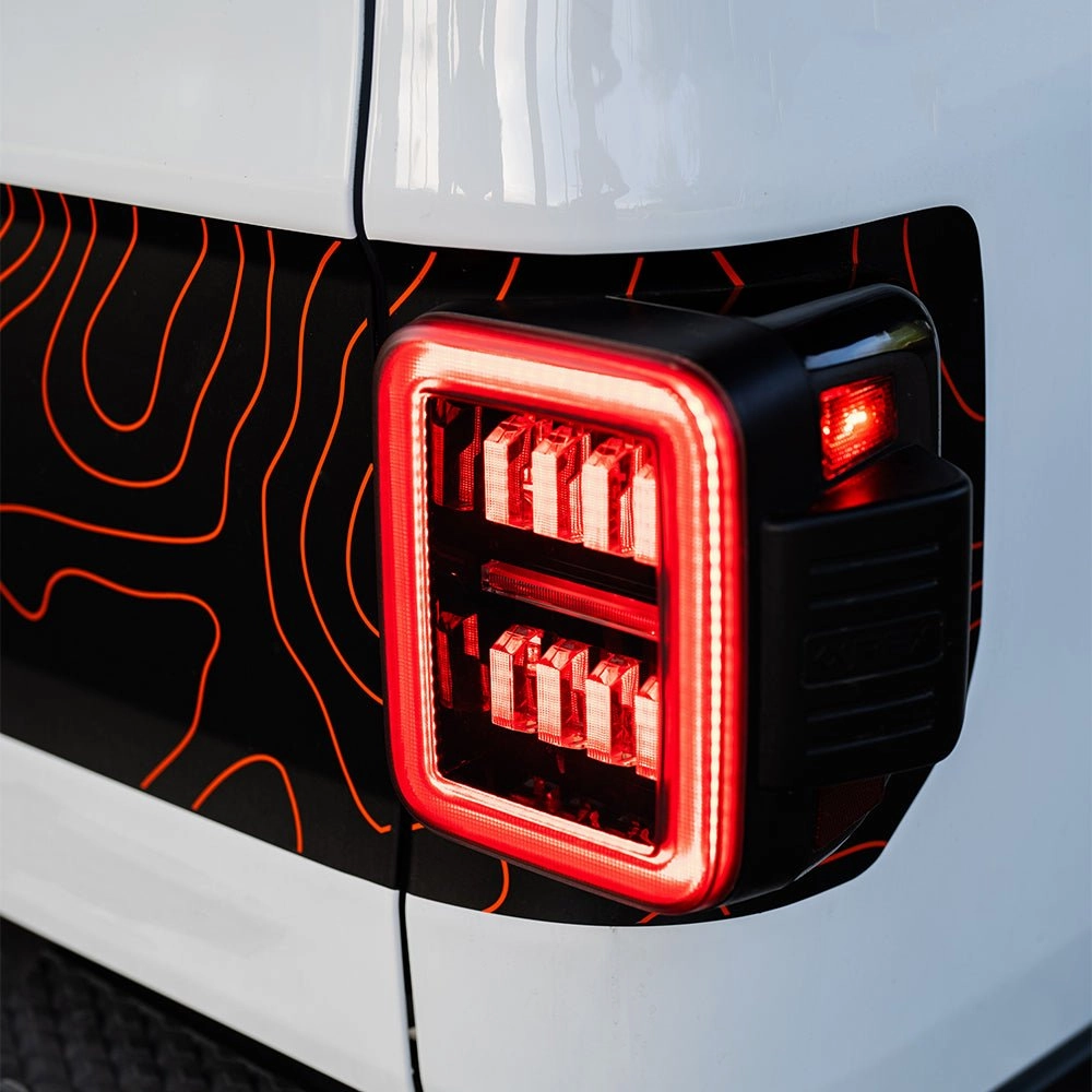 19-24 Jeep Gladiator JT NOVA-Series Prismatic LED Tail Lights Alpha-Black
