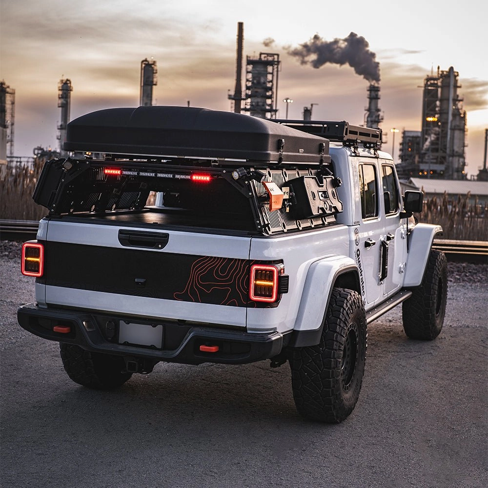 19-24 Jeep Gladiator JT NOVA-Series Prismatic LED Tail Lights Black-Red
