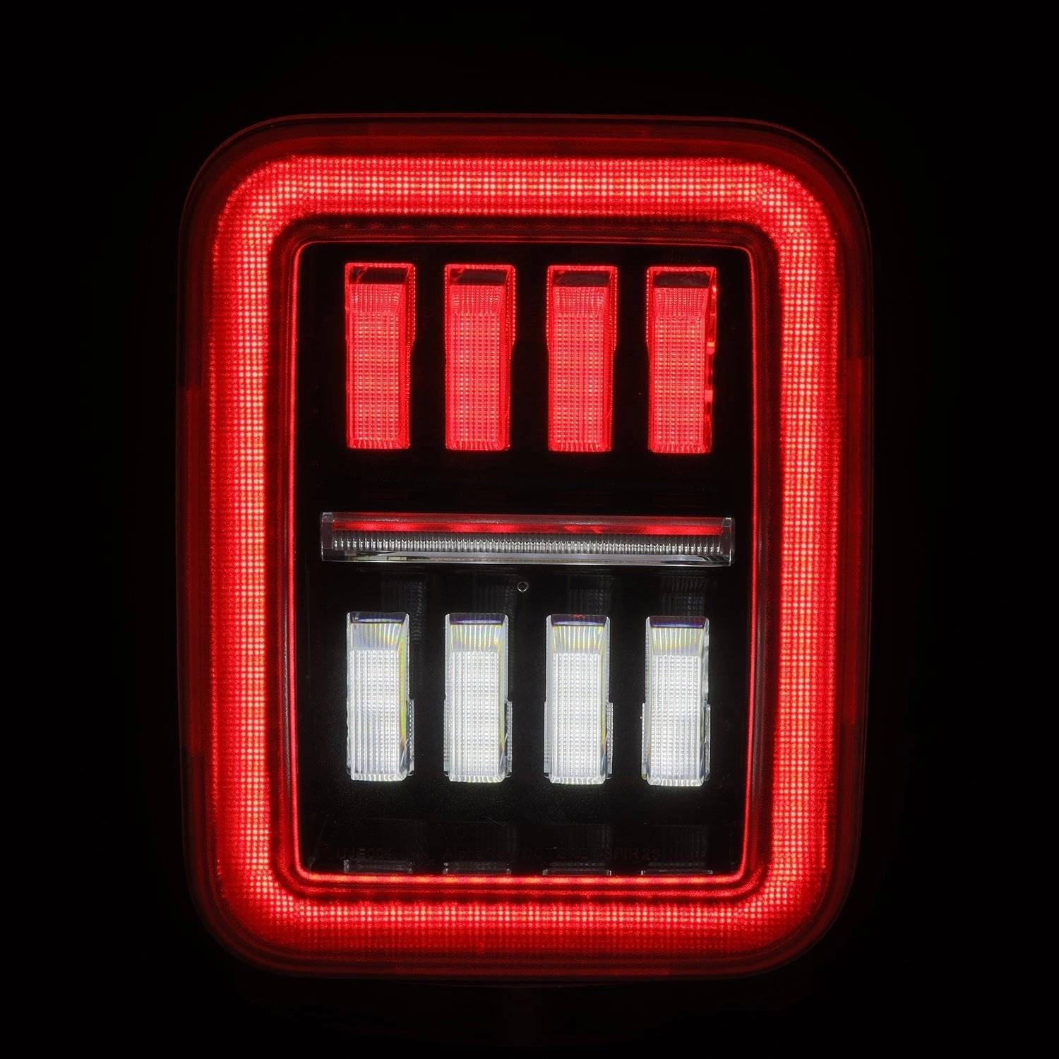 19-24 Jeep Gladiator JT NOVA-Series Prismatic LED Tail Lights Black-Red