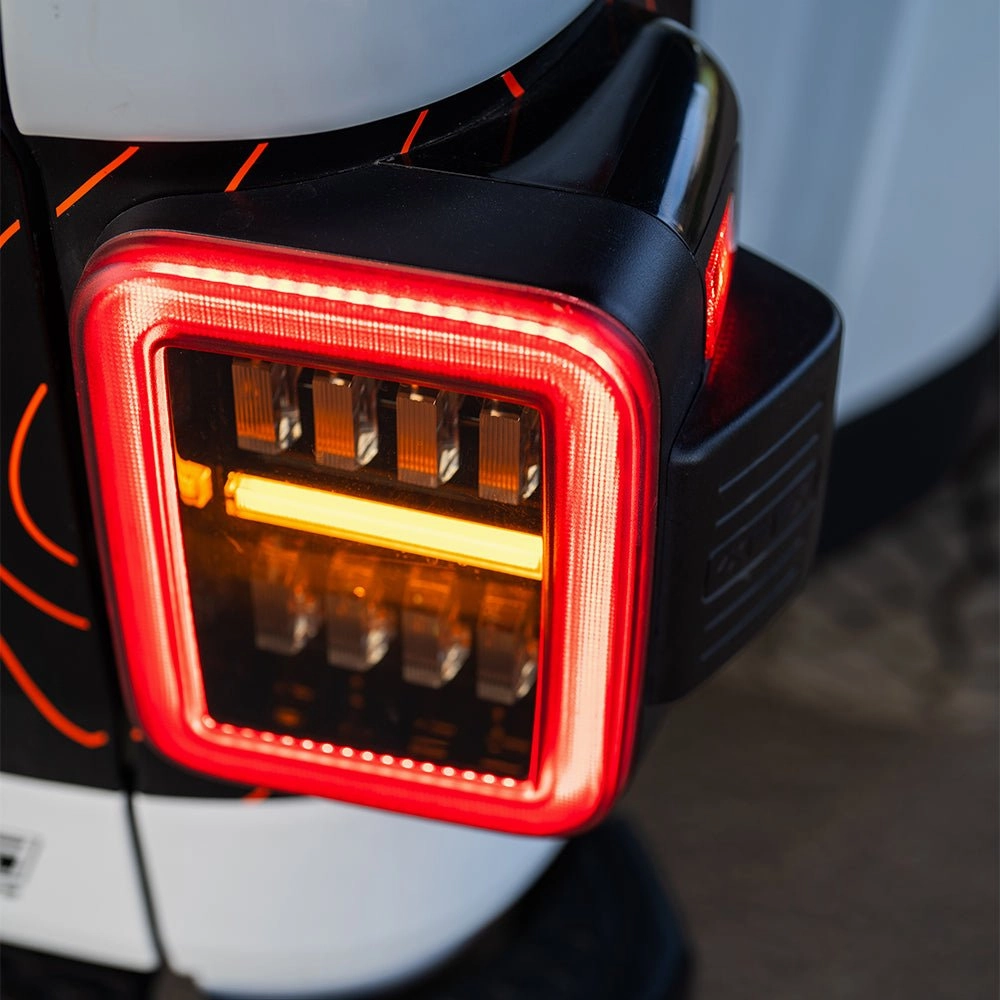 19-24 Jeep Gladiator JT NOVA-Series Prismatic LED Tail Lights Black-Red