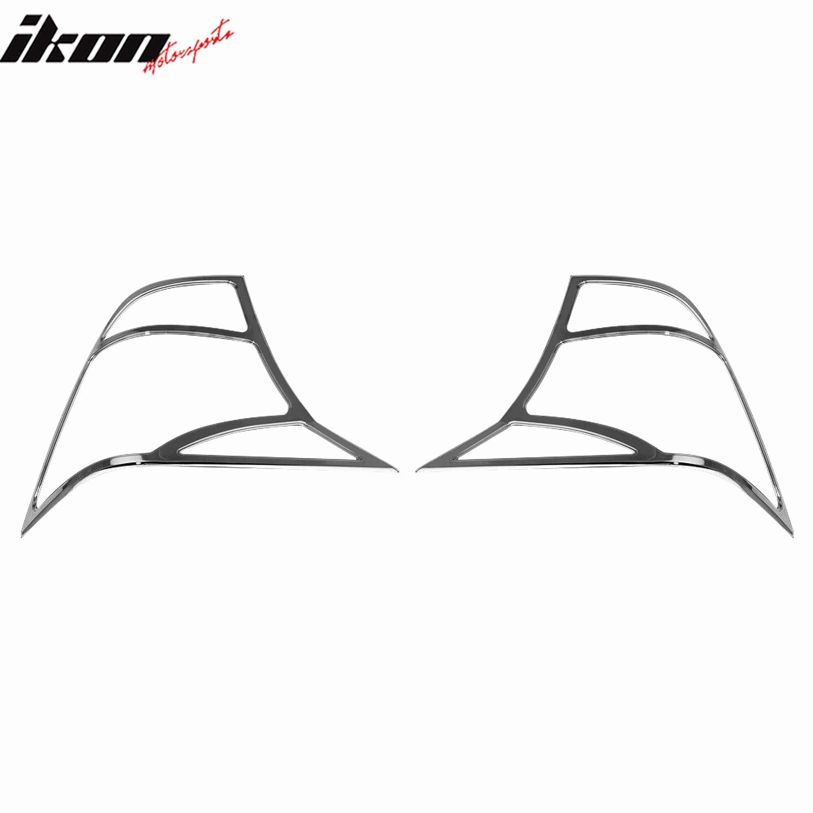2000-2004 Ford Focus Chrome ABS Tail Lights Frame Bezel Trim Pair