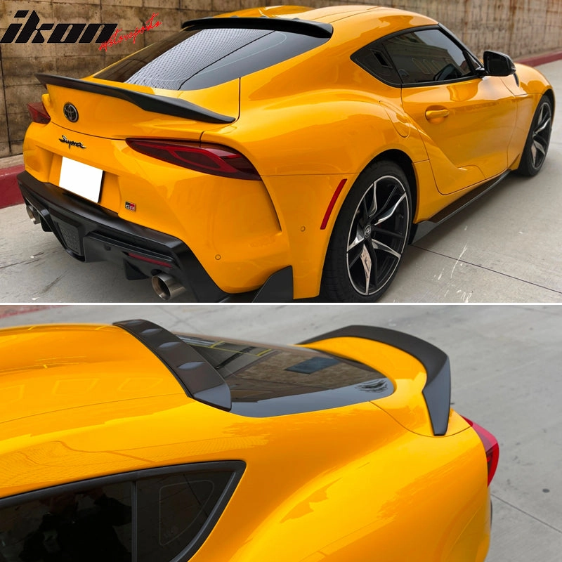 2000-2025 Toyota GR Supra MK5 V2 Unpaint TRD Trunk   Roof Spoiler ABS