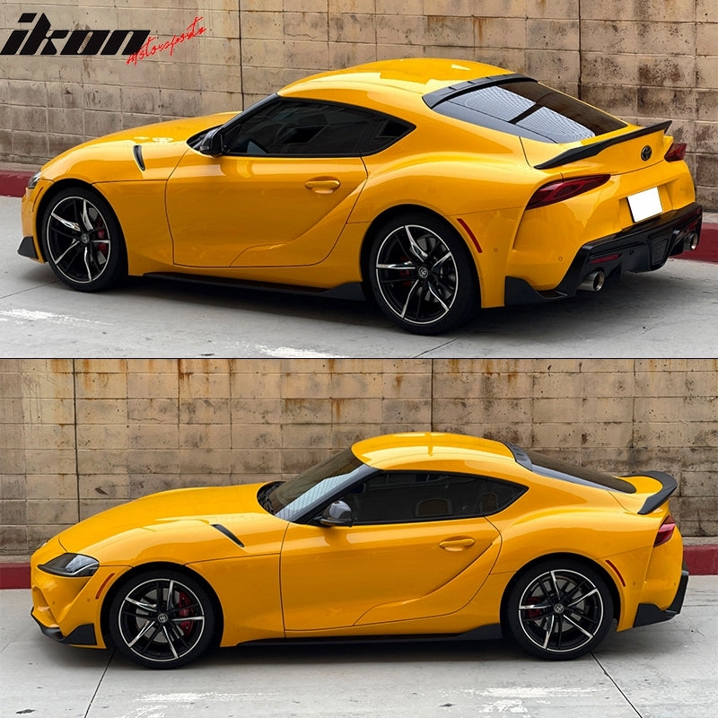 2000-2025 Toyota GR Supra MK5 V2 Unpaint TRD Trunk   Roof Spoiler ABS