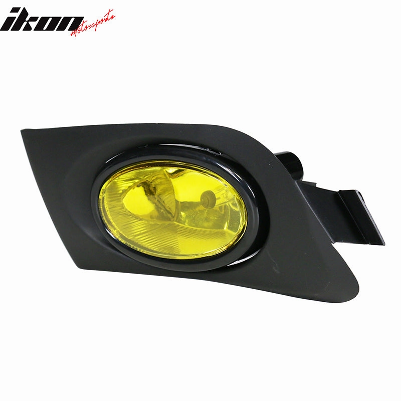 2001-2003 Honda Civic Yellow Lens 2PCS Front Bumper Fog Lights Lamps
