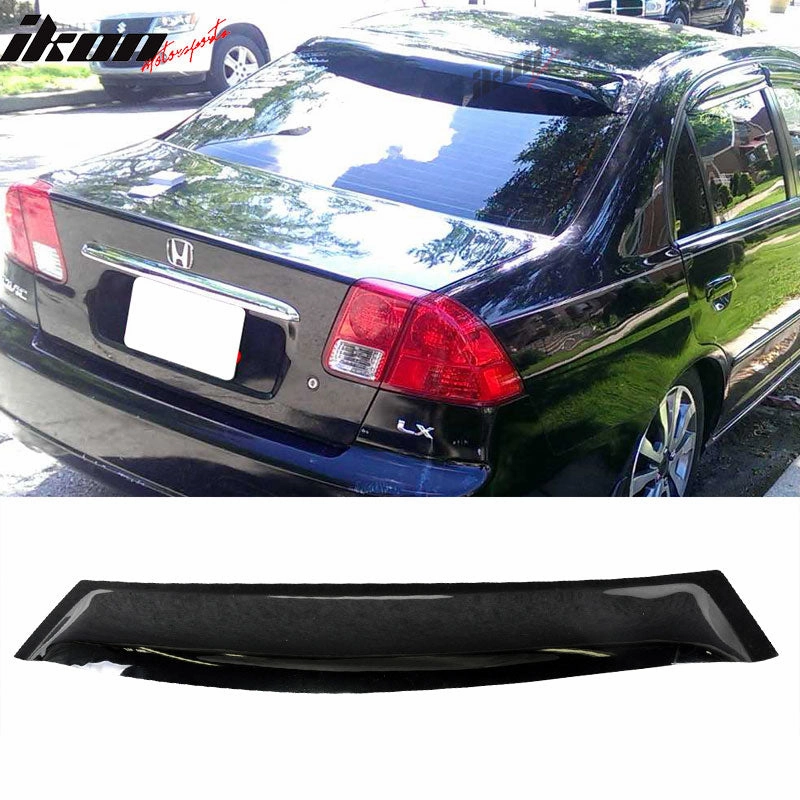 2001-2005 Honda Civic EM2 4Dr Roof Spoiler Sun Window Spoiler Rain Gua