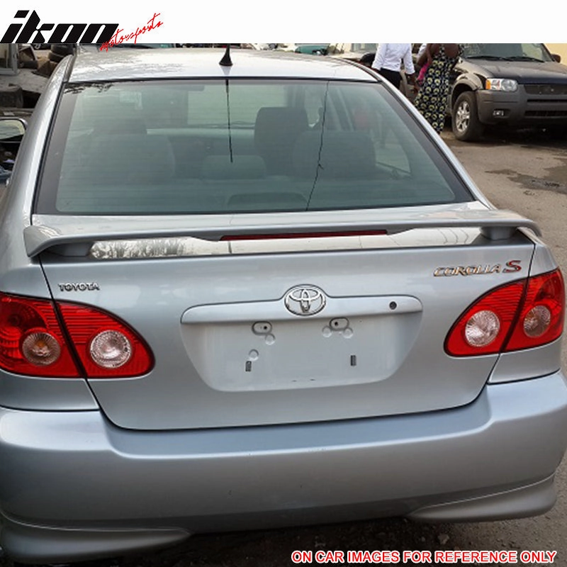 2003-08  Toyota Corolla OE Gloss Black Rear Spoiler Wing & Brake Light