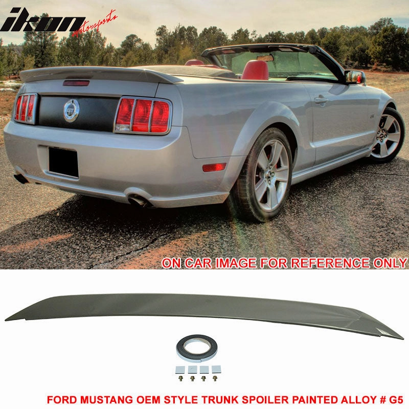 2005-2009 Ford Mustang Rear Trunk Spoiler Ducktail Wing Lip ABS