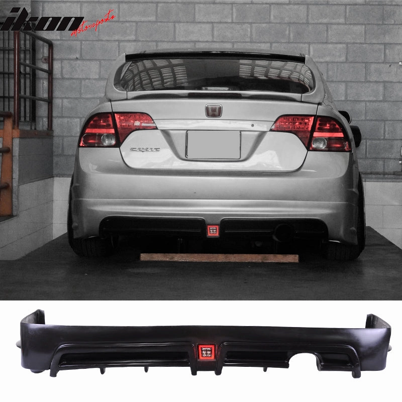 2006-2008 Honda Civic MUG Front Lip Rear Lip PU PP 3rd Brake Light
