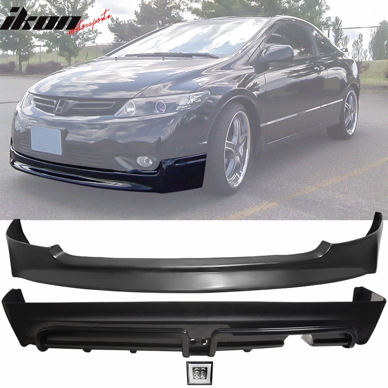 2006-2008 Honda Civic MUG Front Lip Rear Lip PU PP 3rd Brake Light