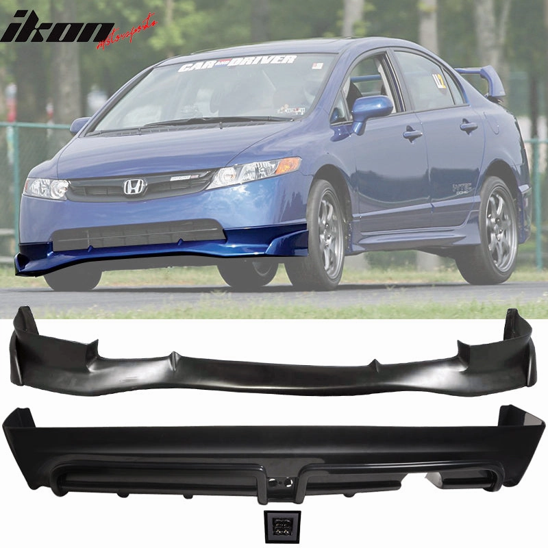 2006-2008 Honda Civic MUG Si Front Lip PU Rear Lip PP 3rd Brake Light