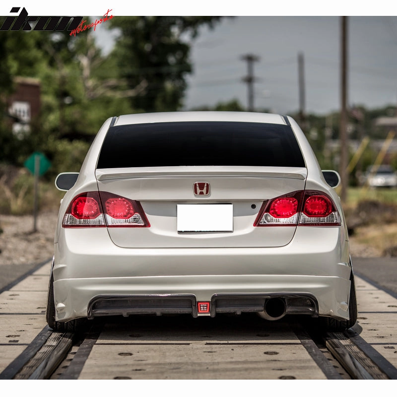 2006-2008 Honda Civic MUG Si Front Lip PU Rear Lip PP 3rd Brake Light