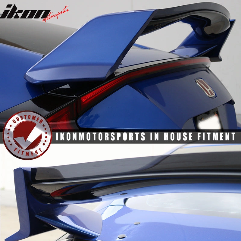 2006-2008 Honda Civic Transparent Smoke Top Gurney Flap Trunk Spoiler