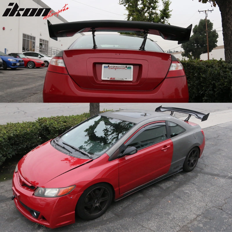 2006-2011 Honda Civic 57" Wide JDM Racing Trunk Spoiler Carbon Fiber
