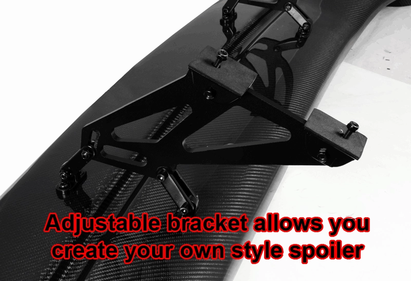 2006-2011 Honda Civic 57" Wide JDM Racing Trunk Spoiler Carbon Fiber
