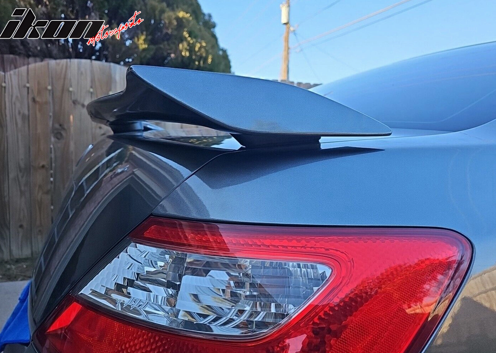 2006-2011 Honda Civic Coupe Trunk Spoiler w/ 3rd Brake LED Light  ABS