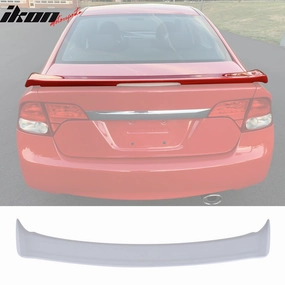 2006-2011 Honda Civic Sedan Si Style Unpainted Gray Trunk Spoiler /LED