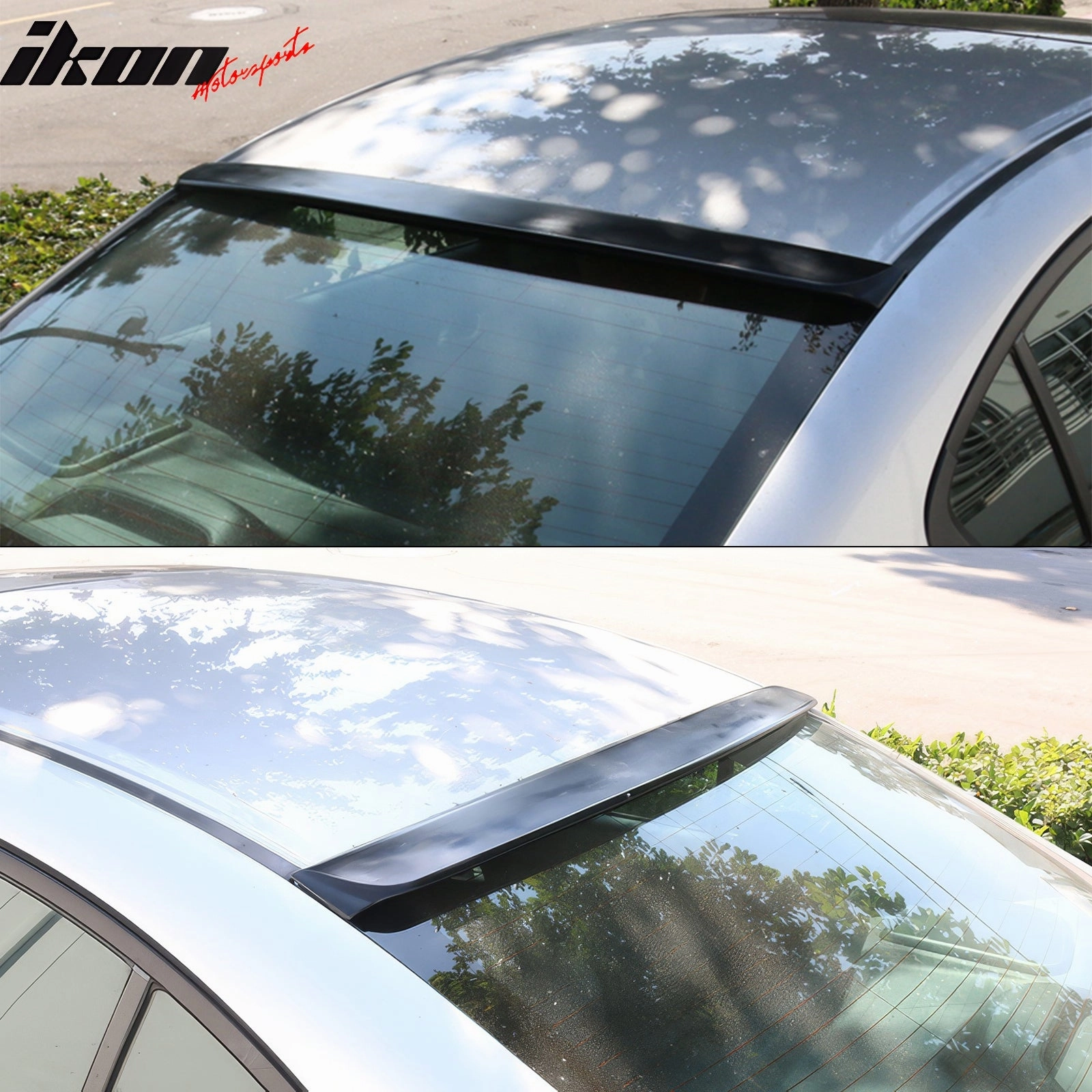 2006-2015 Honda Civic Sedan 4-Door Unpainted Black Roof Spoiler ABS
