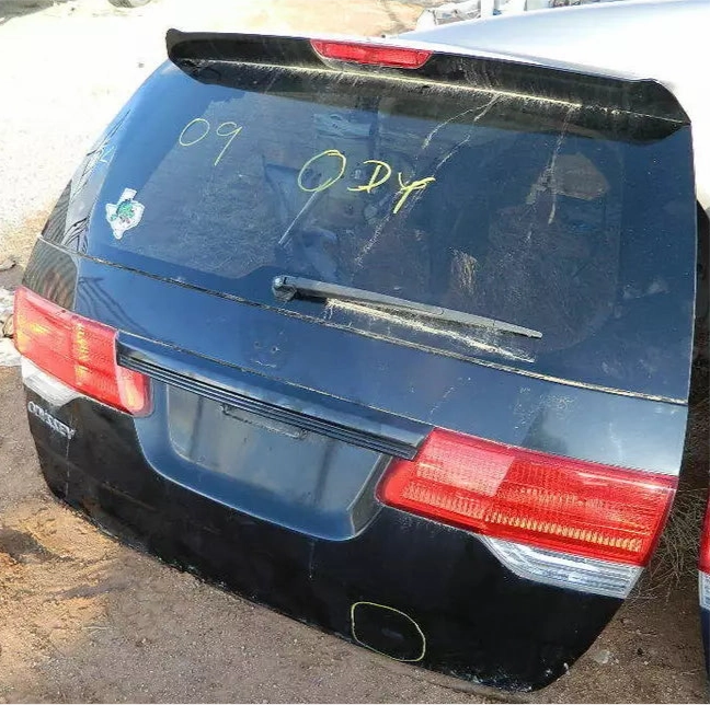 2008-2010 HONDA ODYSSEY TAILGATE TAIL GATE TRUNK LID HATCH W/CAMERA - B92P BLACK