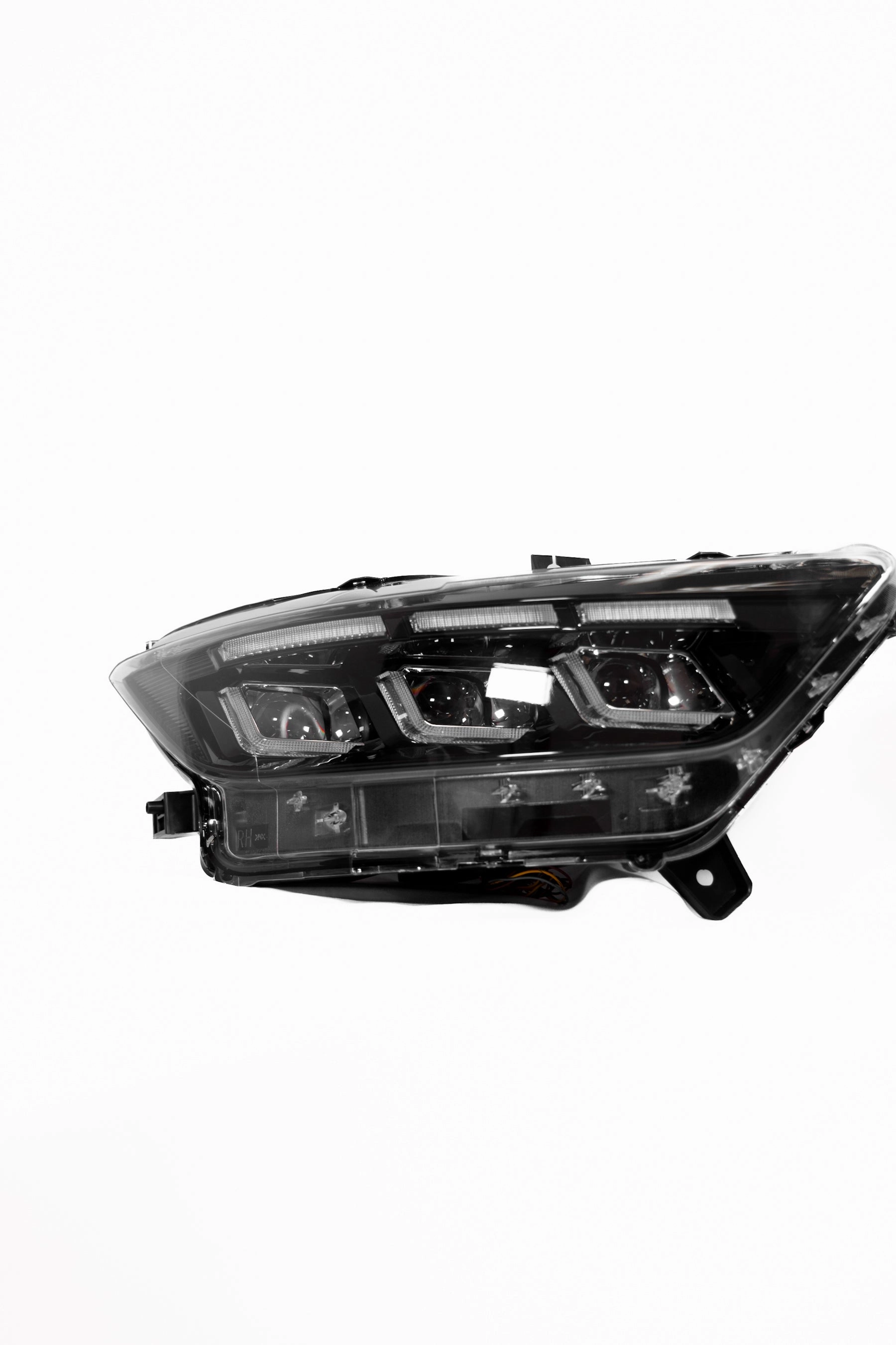 2015-2017 Ford Mustang Projector Headlights S650 Style LED Amber Sequential Turn Signals
