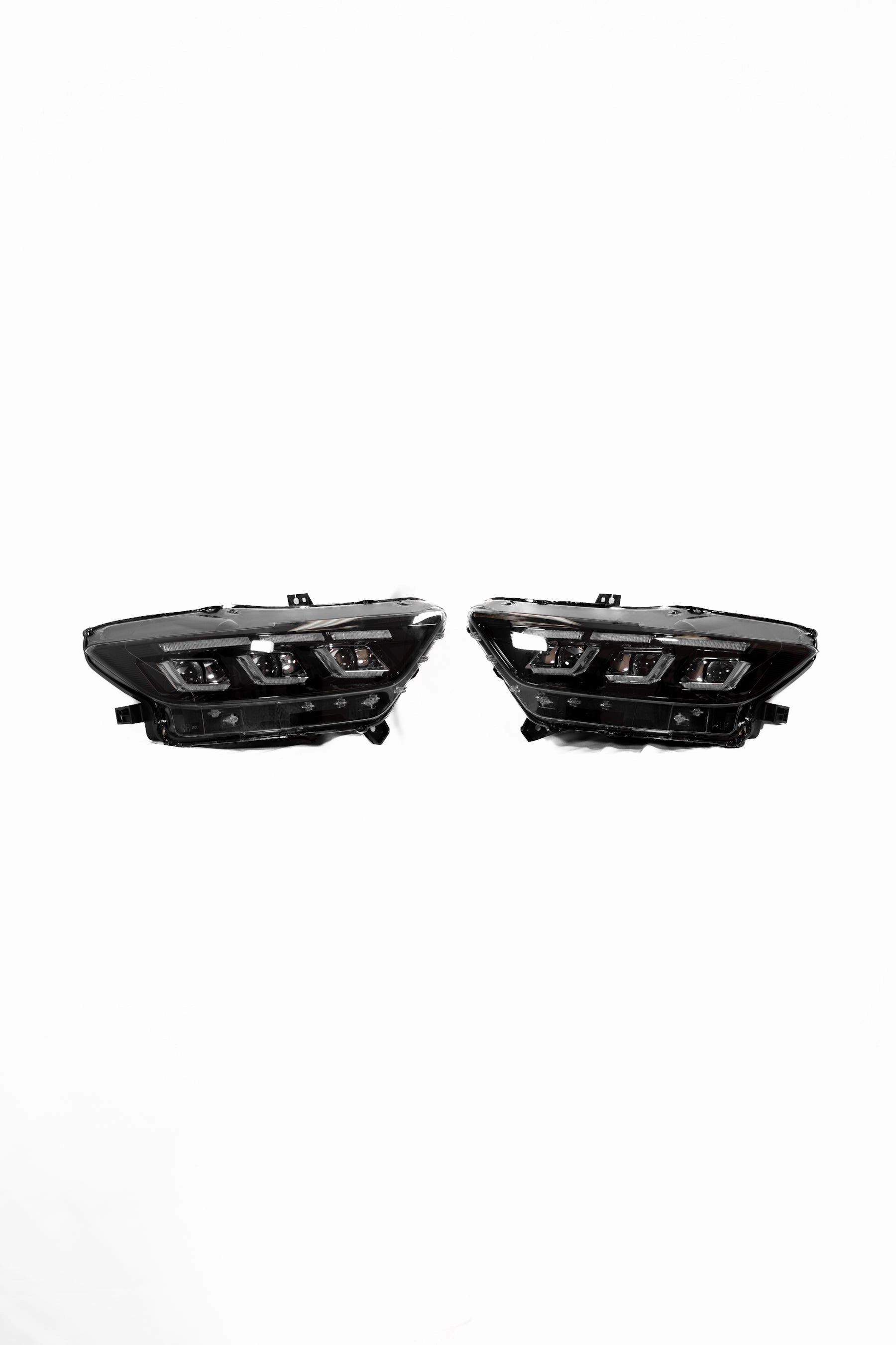 2015-2017 Ford Mustang Projector Headlights S650 Style LED Amber Sequential Turn Signals