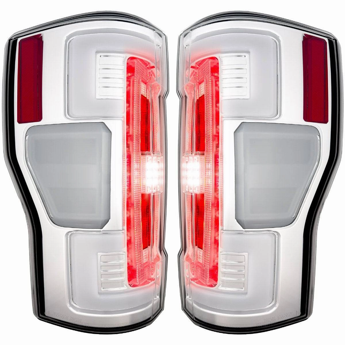 2020-2022 Ford SuperDuty RECON Clear Lens (Paintable) OLED Tail Lights (Replaces OEM LED)
