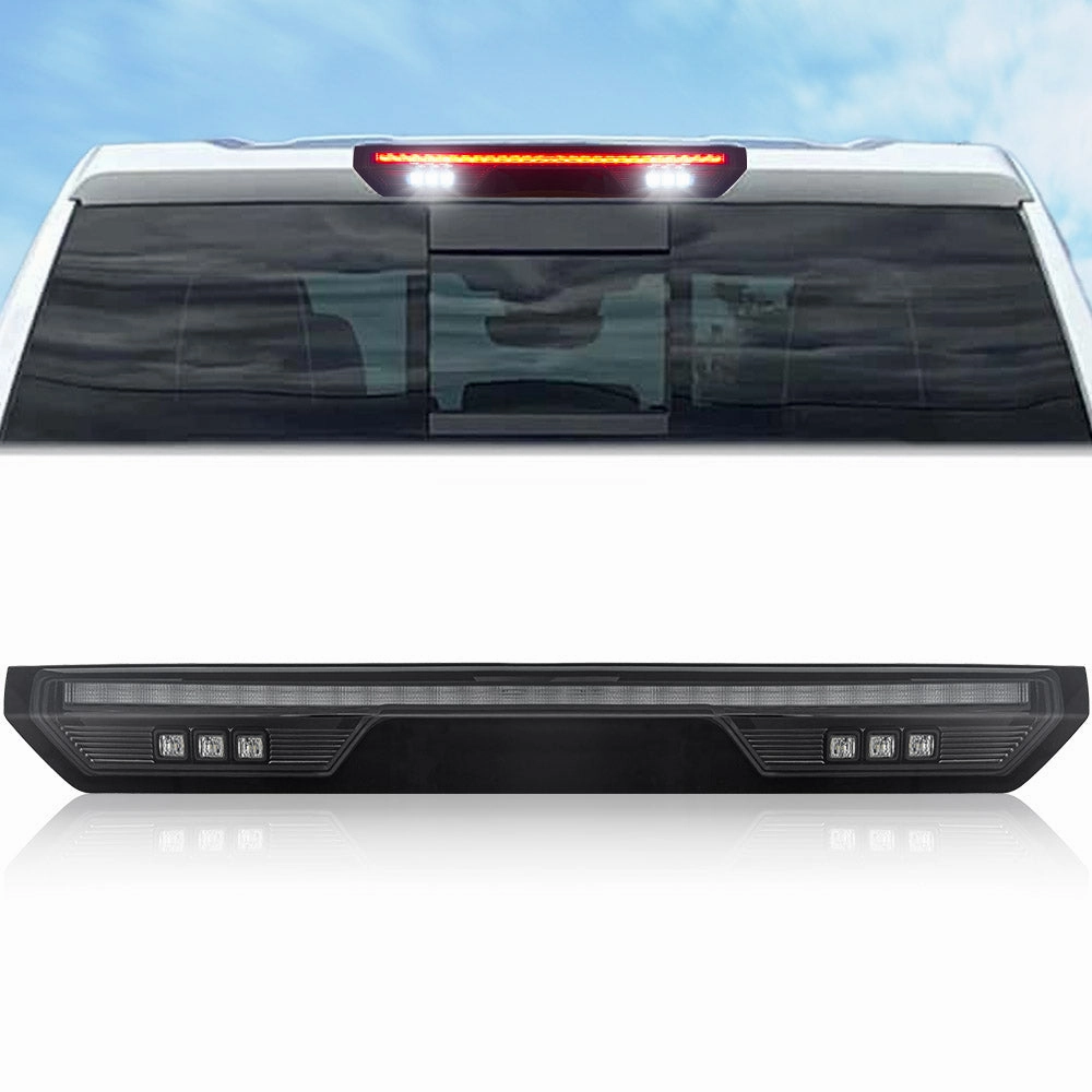 2020-2024 GMC/Chevrolet 1500/2500/3500 Smoked LED Third Brake Light (For Models WITHOUT Cargo Bed Camera)