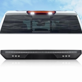 2020-2024 GMC/Chevrolet 1500/2500/3500 Smoked LED Third Brake Light (For Models WITHOUT Cargo Bed Camera)