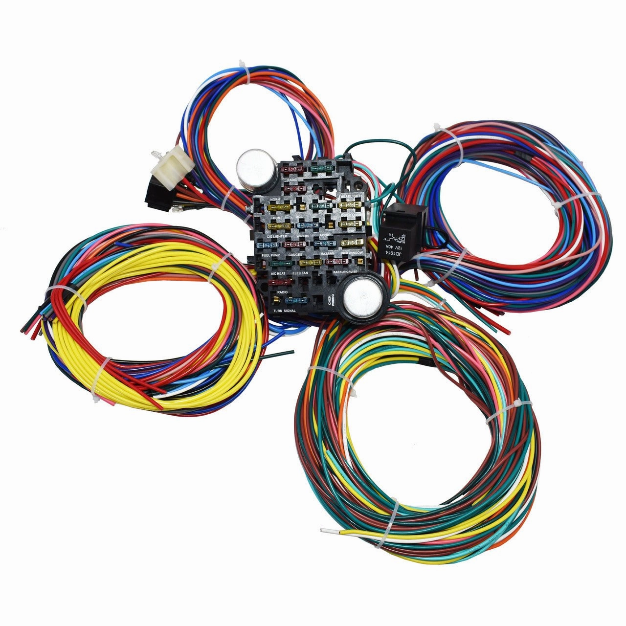 21 Circuit Wiring Harness Street Universal Wire Door Locks Radio Power Windows