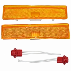 2 Side Markers Corner Lamp Parking Light For F150 F250 F350 TRUCK PAIR F-150 80-86, Amber