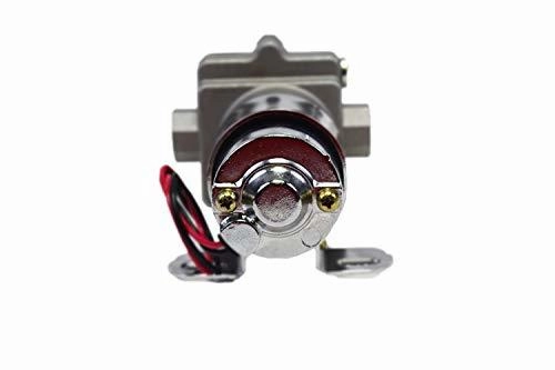 30-155 Electric Inline Fuel Pump 12V 155 GPH at 14PSI Chrome