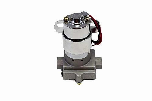 30-155 Electric Inline Fuel Pump 12V 155 GPH at 14PSI Chrome
