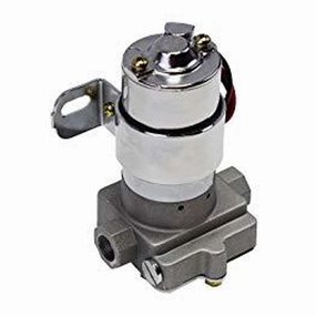 30-155 Electric Inline Fuel Pump 12V 155 GPH at 14PSI Chrome
