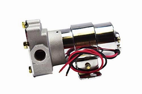 30-155 Electric Inline Fuel Pump 12V 155 GPH at 14PSI Chrome